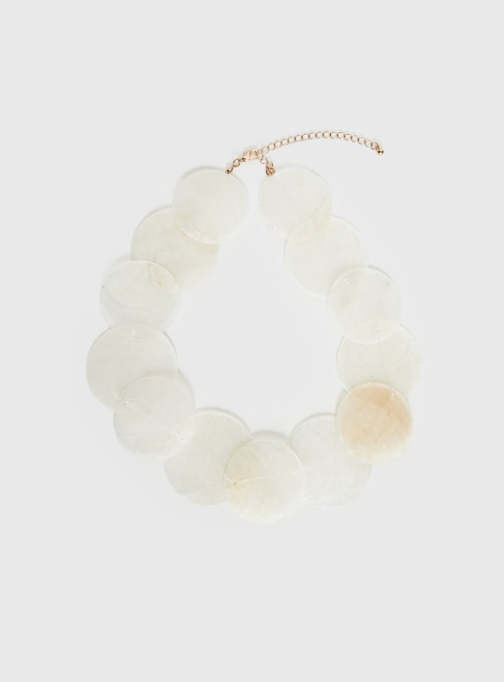 Summer Solstice Shell Detail Necklace White