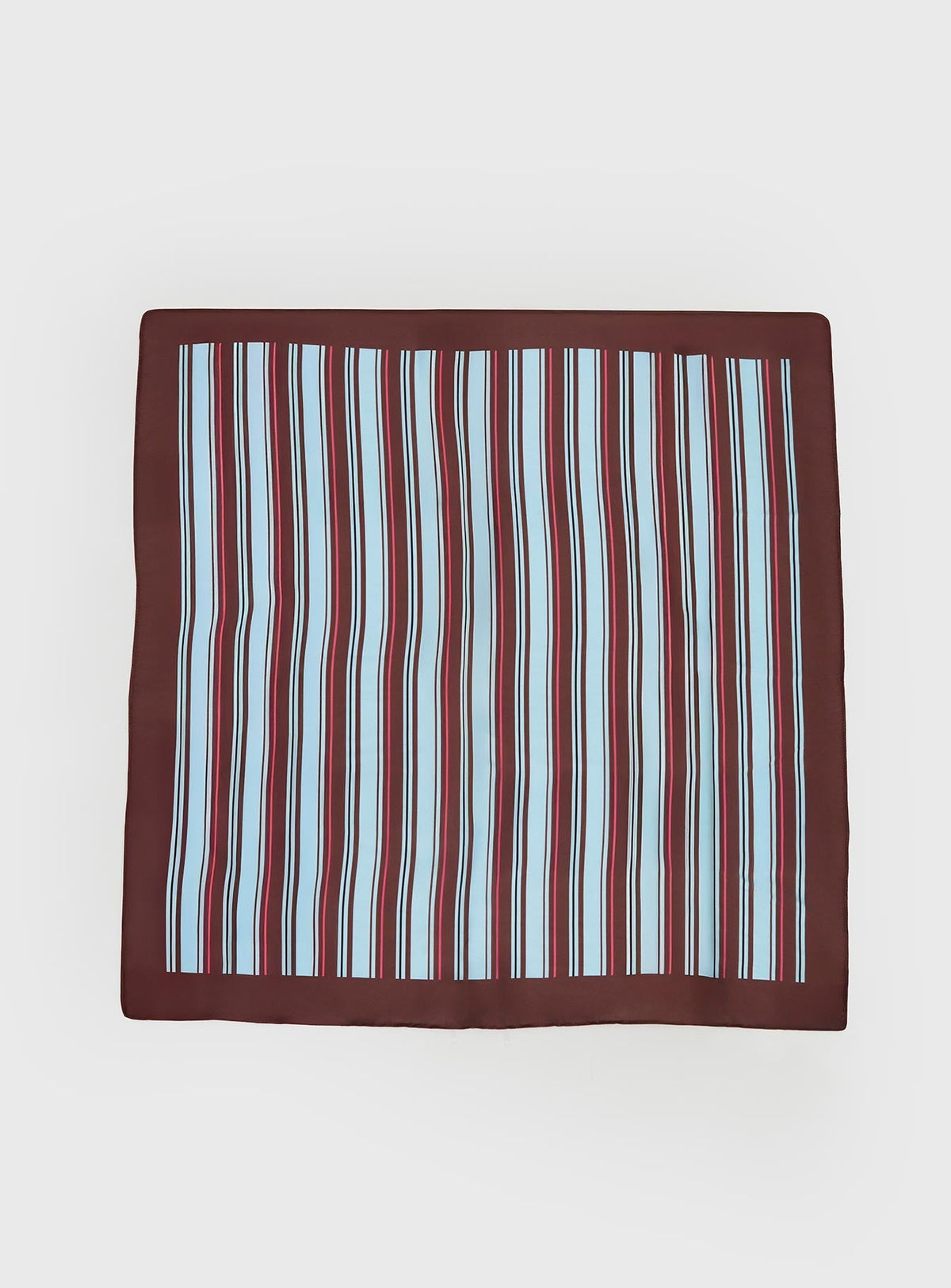 Hyacinthe Scarf Brown / Blue Stripe