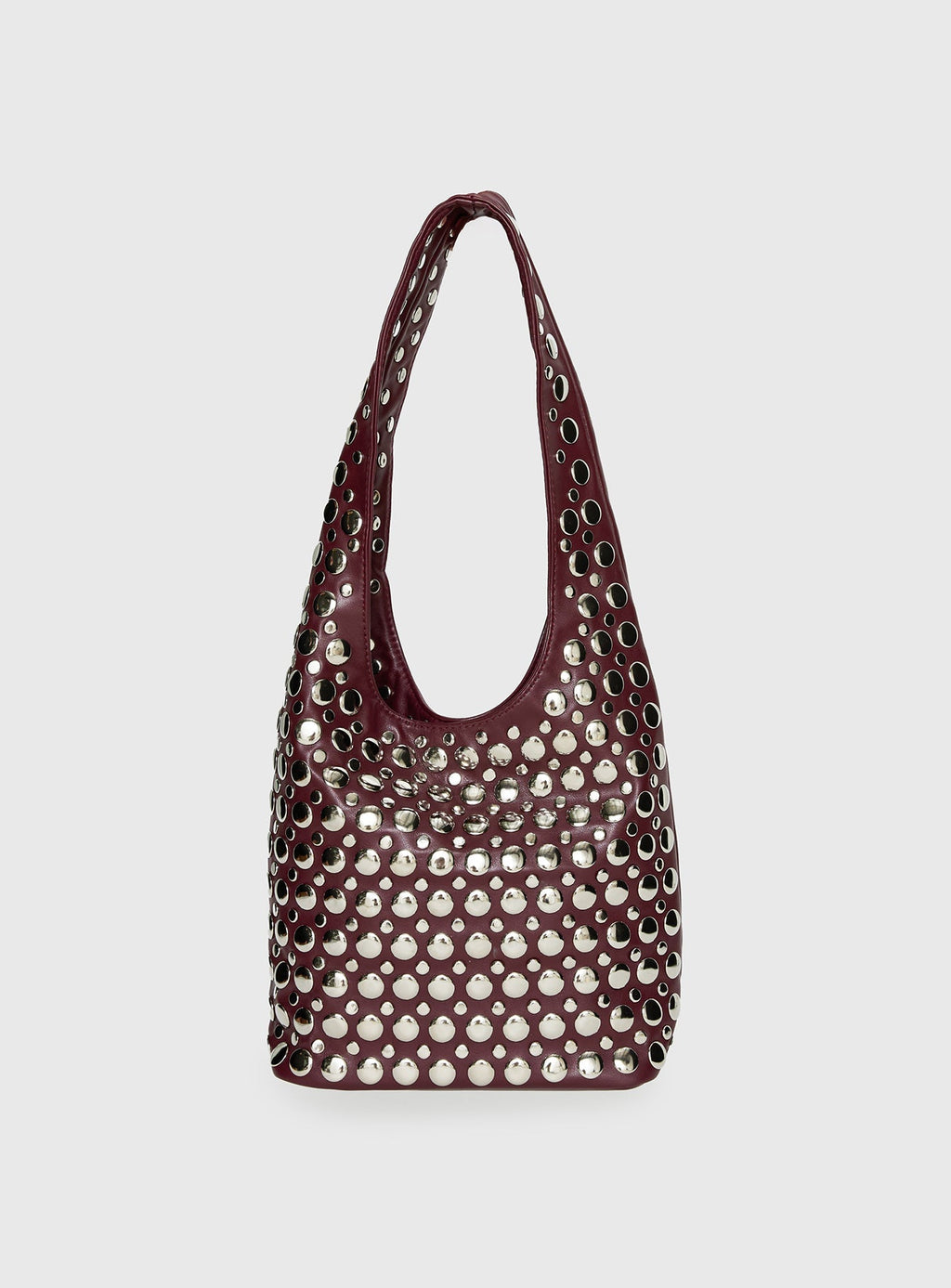 In The Crowd Shoulder Bag Burgundy / Silver