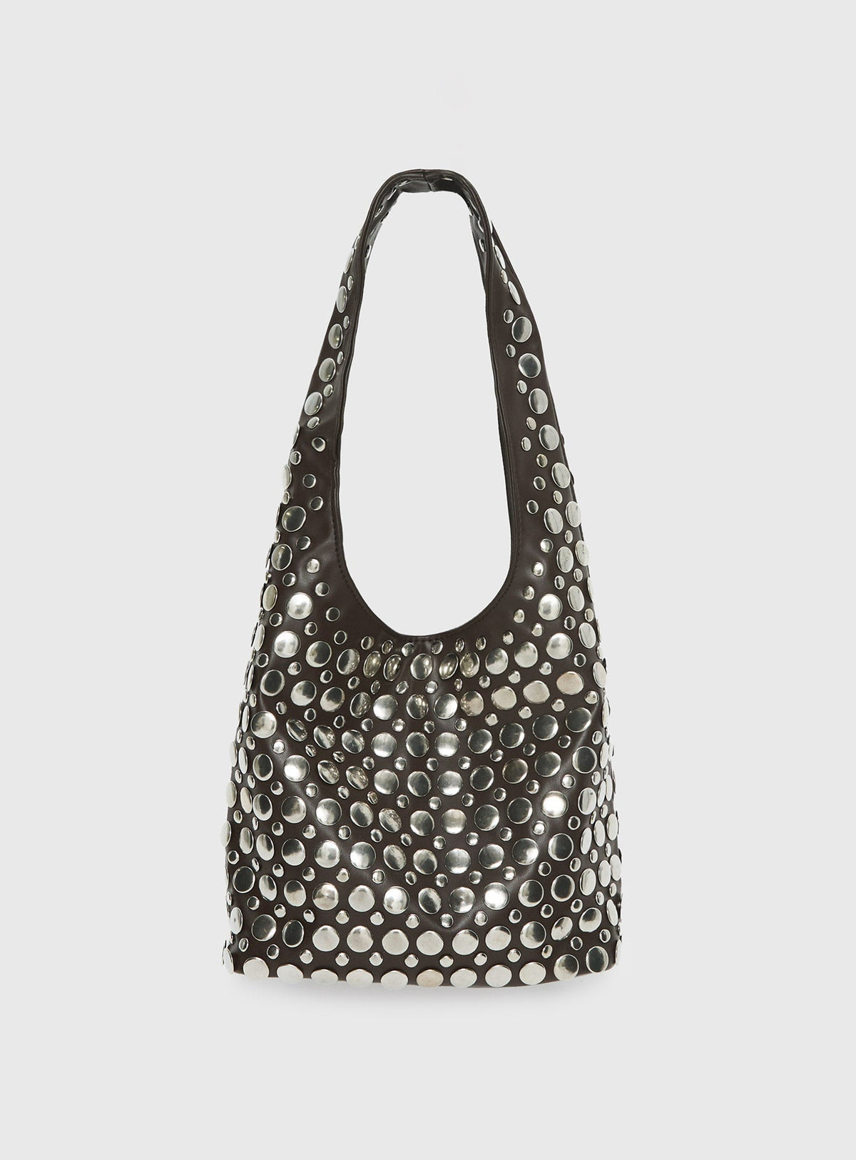 In The Crowd Shoulder Bag Brown / Silver