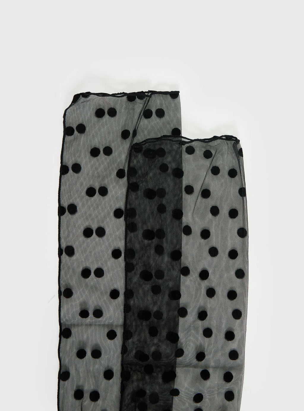 Jaymie Sheer Socks Black Polka