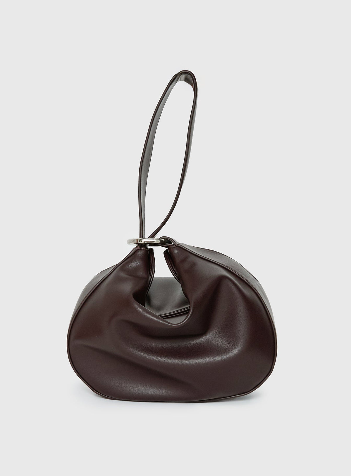 Milliani Faux Leather Slouchy Bag Chocolate