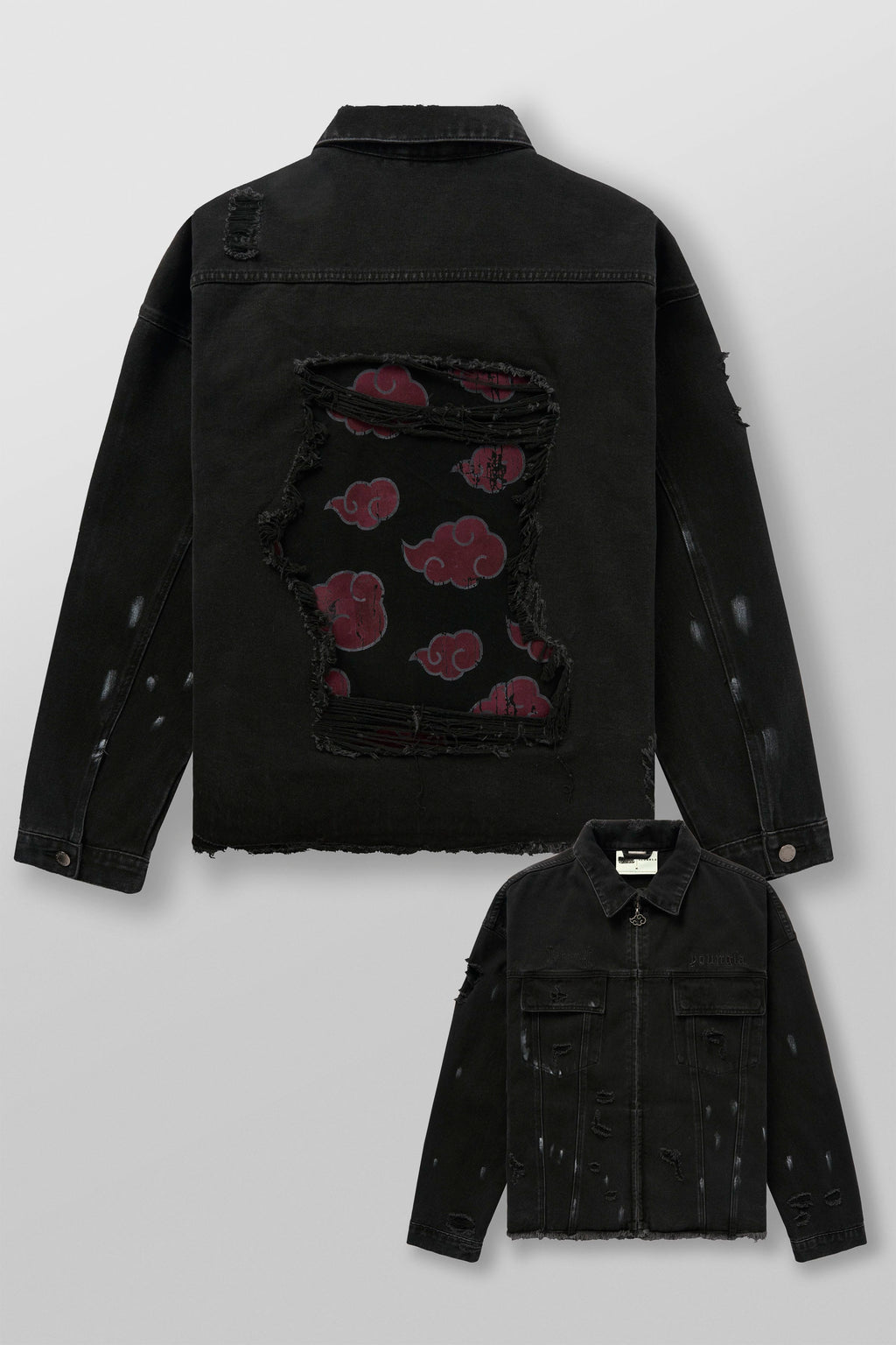 5133 - Naruto Distressed Denim Jackets