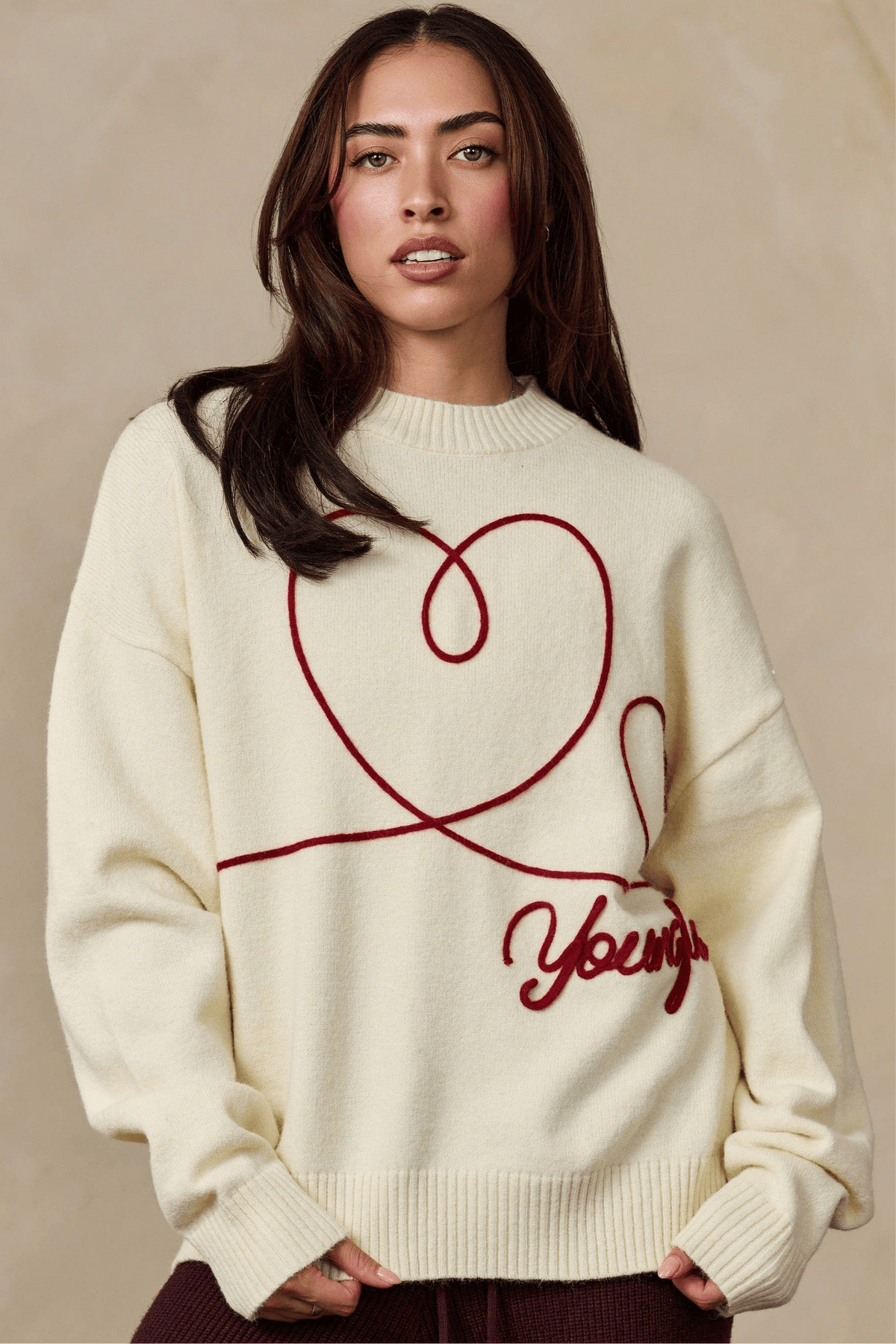 W5220 Hearts Sweater