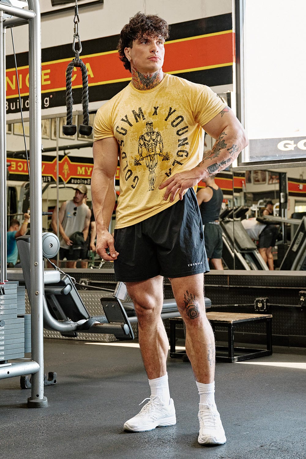 4206 - Gold's Gym Heather Tees