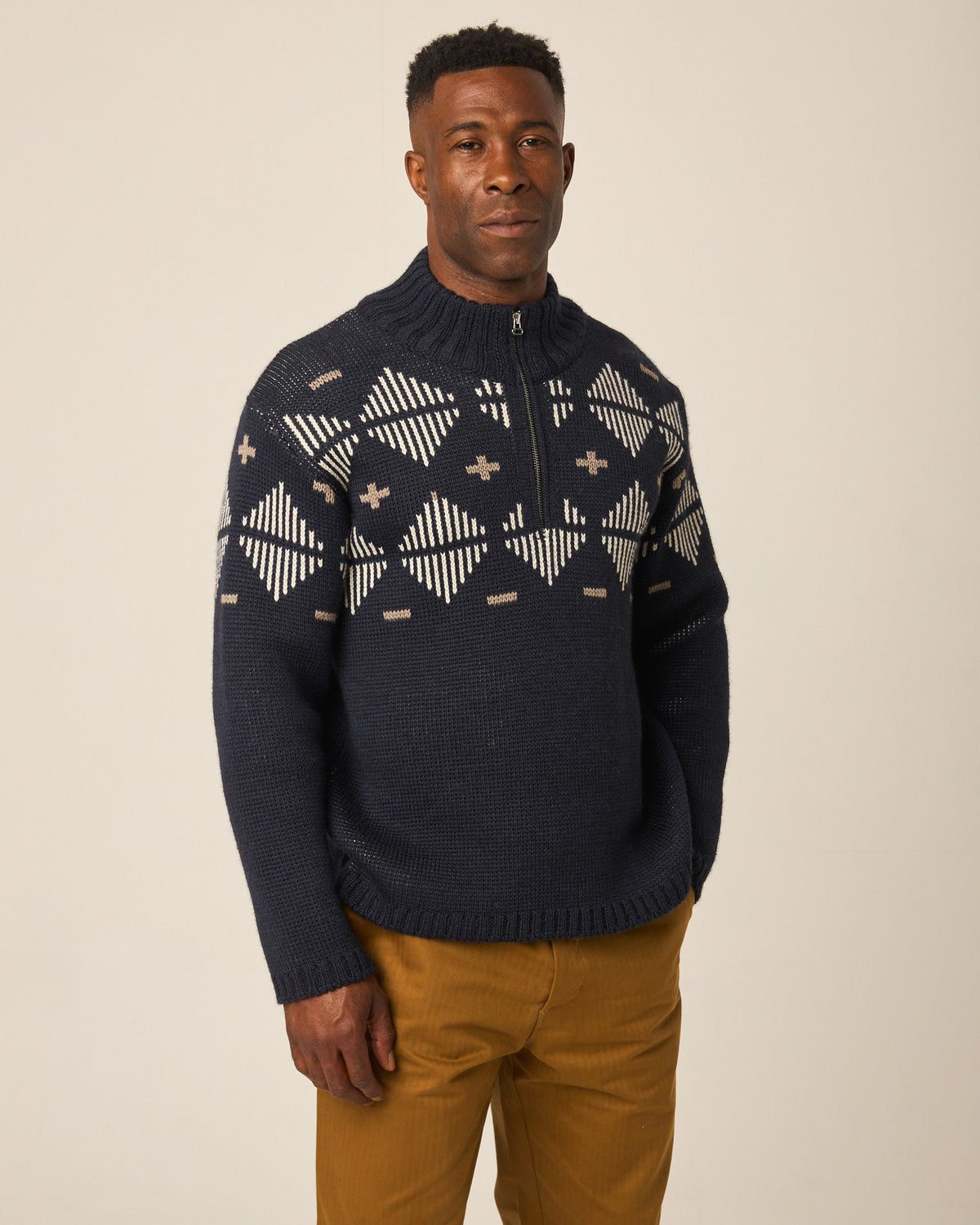 Mountain Zip Neck Sweater