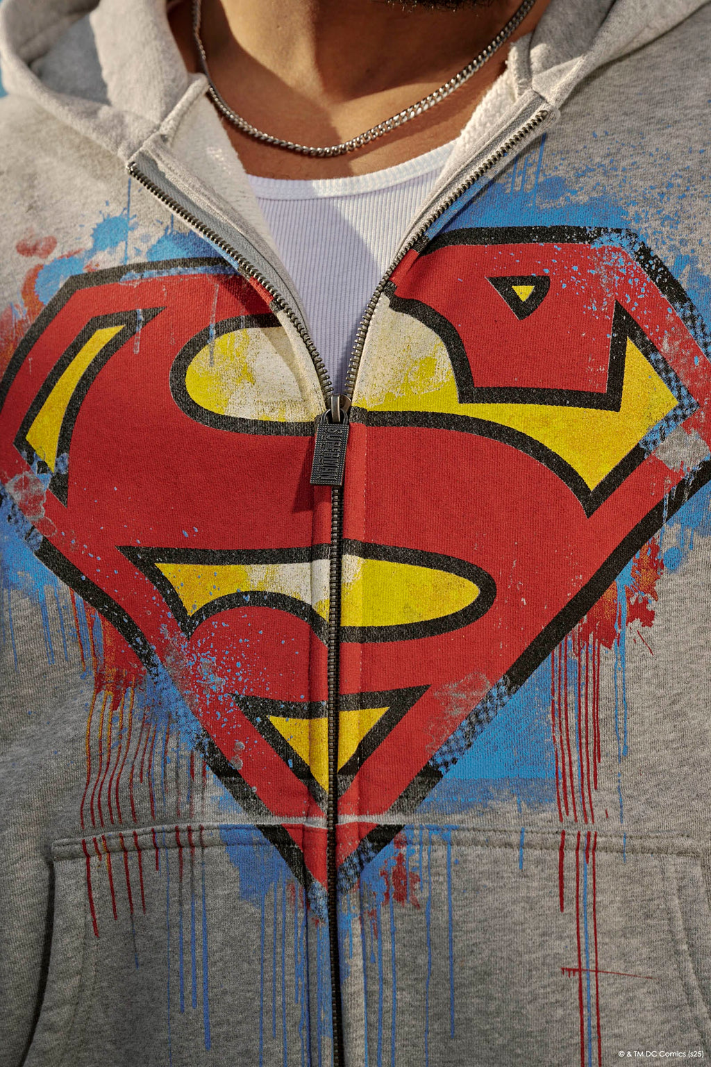 5011 - Superman Drip Zip-Ups