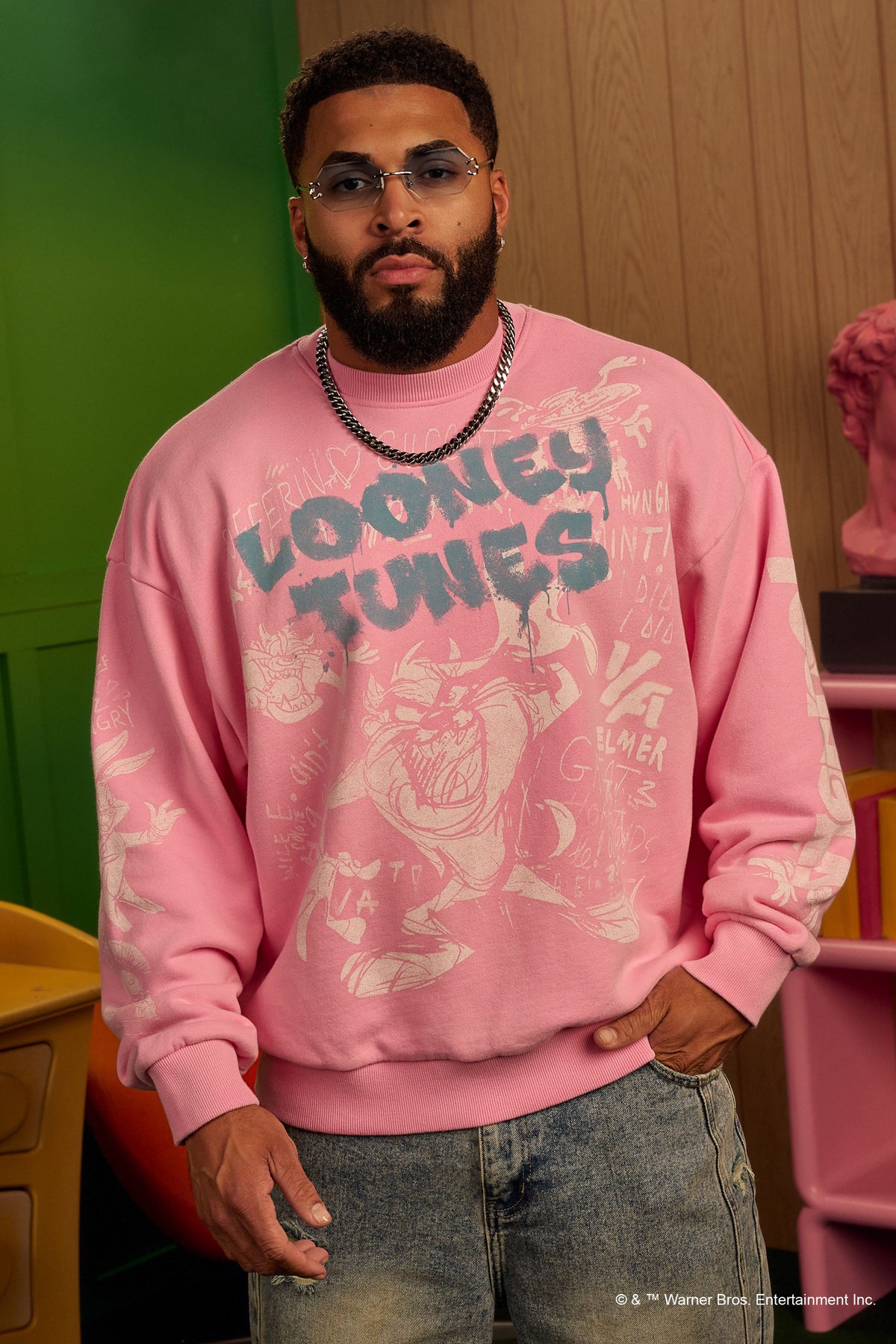 5256 - Looney Tunes Graffiti Crewnecks